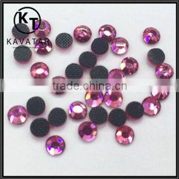 Hot fix rhinestone light rose DMC crystal rhinestone in apperal ss16 crystal clear