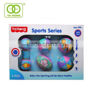 Custom Toy Dumbbell set for kids sport soft toy