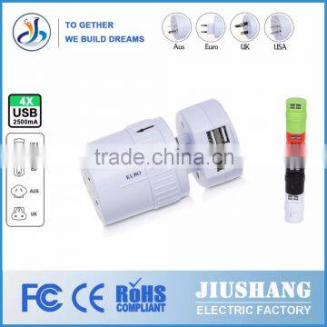 Multifunction Rotatable 4 Port USB Power Adapter for Business Travel Adapter photo-6