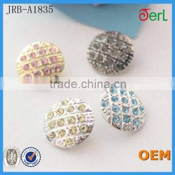 Wholesale Round Gold Color Rhinestone Clothing Buttons photo-6