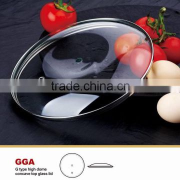 G Type High Dome Clear cookware lid Glass Lid