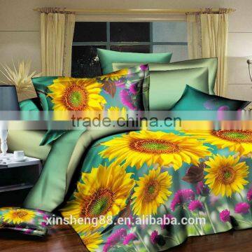 3D duvet set wholesale sunflower bedding set