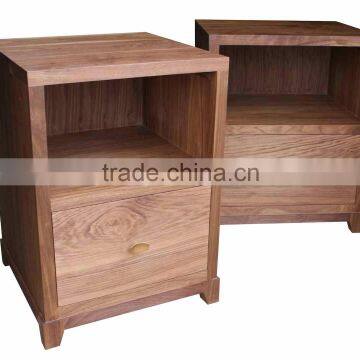 modern black walnut nightstands solid wood NT1116