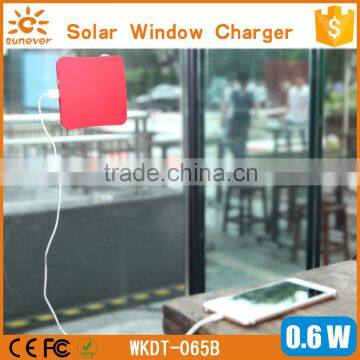 2015 newest item portable window stickers solar charger/solar charger window/solar power bank charger