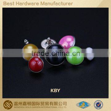 new fashion colorful pearl decoration rivet for leather