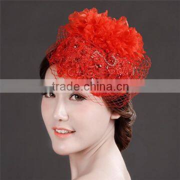 MYLOVE red lace hair accessory handmade high quality statement MLF131