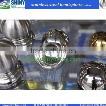 100mm polished Metal hollow hemisphere