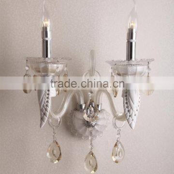 Elegant crystal White wall lamp