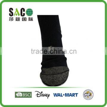High Quality Copper Ions Fiber Black Sports Socks