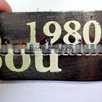 Embossed Logo Leather Label for Jeans photo-4
