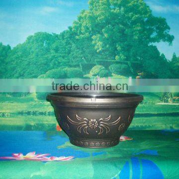 Beautifully patern flower pot, flowerpot,plastic flowerpot