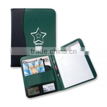 A4 fashion faux leather padfolio conference