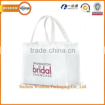 Reusable wedding white non woven gift bag