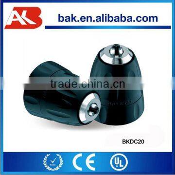 Mini keyless drill chuck for power machines