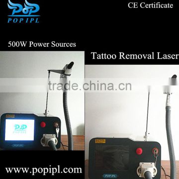 Facial Veins Treatment Tatoo Removal Q-switched Nd Yag Laser 500W With Super Cooling Freckles Removal