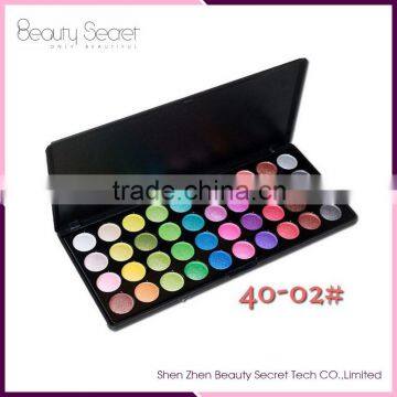 Cosmetic 40 color eyeshadow palette for beauty cosmetics