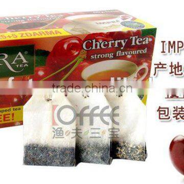 Cherry tea bag (single or double chamber tea bag)