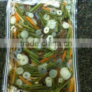 mixed mushroom pickled in bag