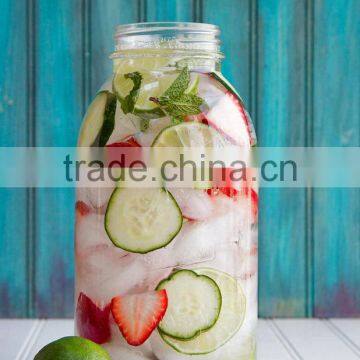 Hot selling 1000ml glass mason storage jar with screw top lid