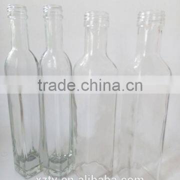 100ml 250ml empty white transparent glass OLIVE OIL bottle