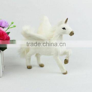 Garden Ornaments Plush Horse Animal Toys With Wings