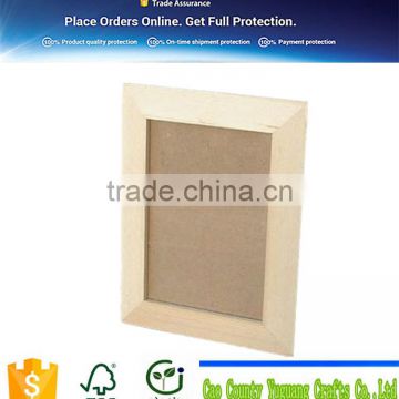 Custom Wood Material Unfinished Handmade Photo Frame