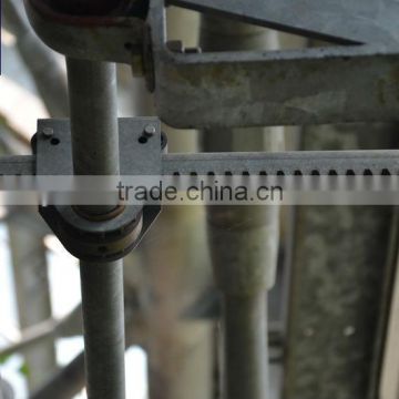 multi-span greenhouse rack and pinion equipment