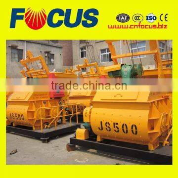 Good Quality Js500 Twin Shaft Compulsory Electric Concrete Mixer photo-2