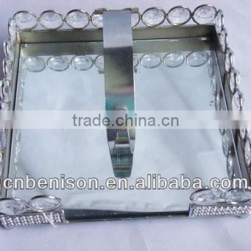 silver tissue box for wedding