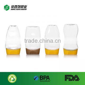 manufacture price transparent body cheap plastic sauce bottle