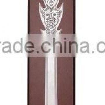 Metal sword plaque