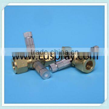 Brass Threaded Ferrule Type 3/8 Through Connector With One Two Holes photo-2