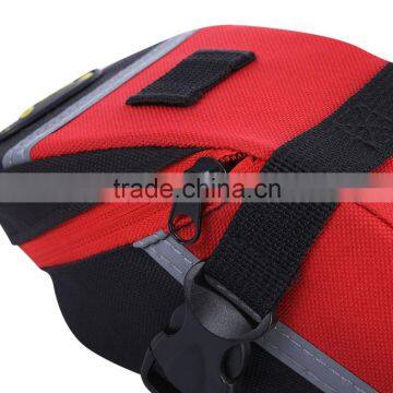 B - SOUL Outdoor Cycling Seat Panniers Mountain Bike Bicycle Saddle Bag Adjustable Quakeproof Padded Cycling Seat Tail Bag photo-4