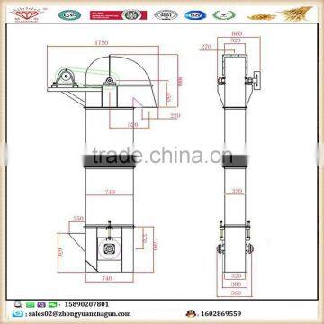 Rice Bucket chain conveyor design rice mill bucket elevator