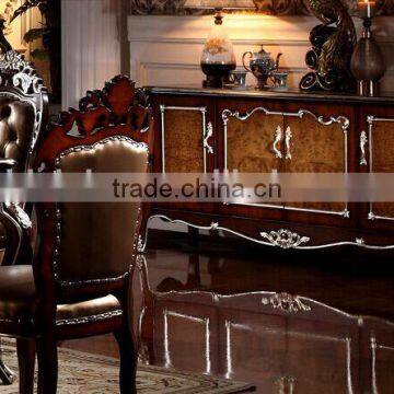 Luxury American Style Wooden Kitchen Cabinet, Kitchen Furniture Side Cabinet, Silver Foil Kitchen Cupboard (BF01-ML020) photo-2