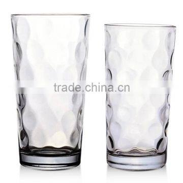 Colored glass mug bead point drinking glass Round drinking glass mug