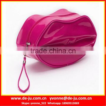 Red Lifelike Lip Shaped Cosmetic Bag