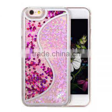 Bicolor Quicksand Glitter PC Material Phone Case For IPhone 6 6 Plus photo-5
