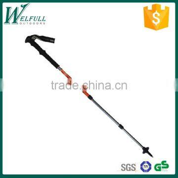 Long EVA foam, walking stick, trekking pole, internal lock, 3 sections SZ15510