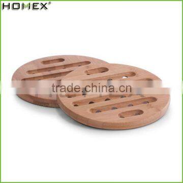 High Quality Bamboo Hot Pot Mat Bamboo Trivet/Homex_Factory photo-2