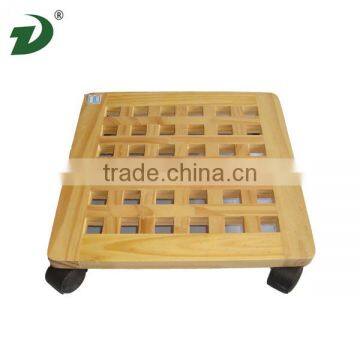 2016 Manufacture wood serving tray with wheel