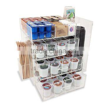 Acrylic coffee station- Cream/ Sugar/ Cups / Stirrer Organizer