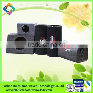 Black and Gray Color Non Woven 100% Polyester Speaker Carpet, Sound Box Carpet photo-3