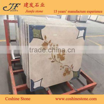 popular luxury hotsale meddalion marble water-jet pattern for hotel&villa project design