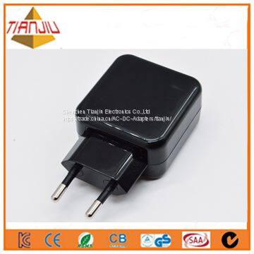 Dual Usb Wall Mount Travel Charger With Type-C photo-2