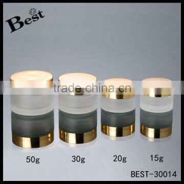 20g Frosted Glass Jars Metal Lids for Skin Care Cream OEM Logo photo-6