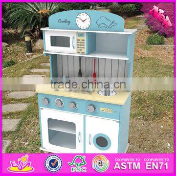 2017 New Design Children Pretend Play Wooden Kitchen Playsets W10C266 photo-2
