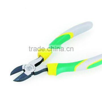 Three colors side cutter for copper wire for with drop forged treatment