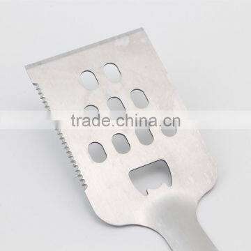 3-Piece BBQ Tools Stainless Steel Barbecue Grill Utensils Spatula Fork And Tong photo-2