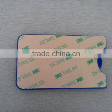 Hot Selling Blue Adhesive Stickers Silicone Rubber Mobile Phone Card Holder for Mobile Phone photo-3